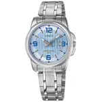 CASIO 卡西歐 / 簡約優雅 數字刻度 日期 不鏽鋼手錶 藍色 LTP-1314D-2A 31MM