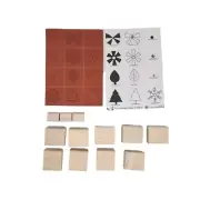Stampin Up Shapes and Shadows Two-Step Stampin Set of 12 Wood Mount Stamps