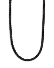 Lagos Men's 18K Yellow Gold & Sterling Silver Black Caviar Beaded Necklace, 24