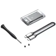Transparent External Adapter MSATA SSD Enclosure Case to USB 5Gbps W7H1