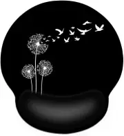 Ergonomic Mouse Pad with Wrist Rest Mouse Pad with Wrist Support Dandelion Flowe