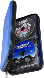 CD DVD Case, 72 Capacity Heavy Duty Wallet, DVD CD Case Holder for Car, Hard