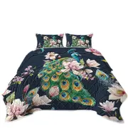 Royal Peacock Coverlet
