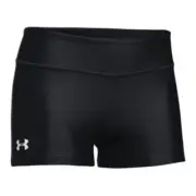 NEW UNDER ARMOUR [S] Women’s ON THE COURT 3″ Compression Shorts-Black 1300158