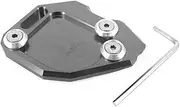 Stand Pad Motorcycle CNC Kickstand Foot Side Stand Extension Pad Support Plate Fit For BMW F800GS F800 GS F 800GS 2008-2015 Motorcycle Wheel Stand(Titanium)