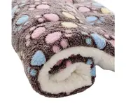 Pet Dog Cat Star Paws Bed Mat Soft Fleece Blanket Warm Sleeping Cushion Mattress-5#