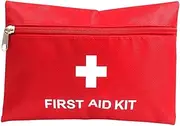Red First Aid Bag Empty First Aid Kit Empty Mdeical First Aid Pouch Small Mini for First Aid Kits Pack Emergency Hiking Backpacking Camping Travel Car Cycling (1)