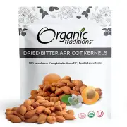 Organic Apricot Seeds - 8oz Bitter Apricot Kernels, Non-GMO, Vegan, Nutritious