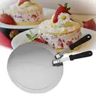 Stainless steel pizza peel with folding handle, baking tool for pizza spatula,
