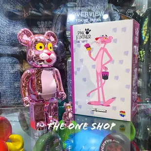 TheOneShop BE@RBRICK Pink Panther 電鍍 粉紅豹 頑皮豹 電鍍頑皮豹 400% 100%