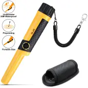 USA Direct GC-2006 Metal Detector Pinpointer Wand 5-inch Depth IP68 Waterproof 66ft Underwater 360° Detection LED Light