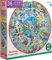 eeBoo - Good Deeds Round Puzzle 36pc