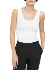Theory Tubular Scoop Neck Tank Top