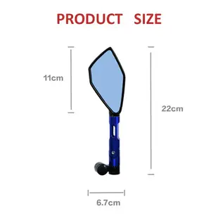 【AUTOTNT】機車 後視鏡 後照鏡 藍鏡面 防眩光 CNC 勁戰 BWS 雷霆 JET SMAX Force BWS