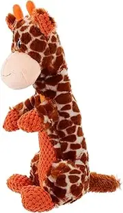 VANZACK Dog Toy Pet Chew Toy Dog Plush Toy Pet Toy for Pet Lover Interactive Toy Stuffed Dog Presents Birthday Animal Puppy Chew Toy Pet Plaything Orange