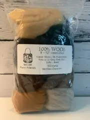 Wystyria Editions Wool Roving 8 pc Furry Friends 12" Wool Crafts NEW