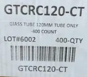 100 Pieces 120mm Clear Glass Pre-roll Tubes