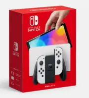 Nintendo Switch (OLED model) with White Joy-Con