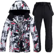 [Dsimilarl] Winter Ski Suit for Men Warm Windproof Waterproof Outdoor Sports Snow Jackets Pants Set Ski Equipment Snowboard Jacket