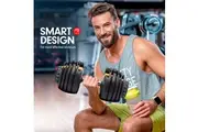 1x 24KG Adjustable Home Gym Dumbbell - Gold