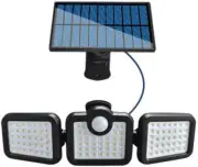 Solar Motion Sensor Light - 3.7V 2400Mah 108LED Wireless Outdoor Flood Light,...