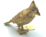 Estee Lauder Solid Perfume Compact "Golden Bird" Pleasures Fragrance 2010