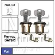 Nice Door Lock Barrel - Pair, NDL33