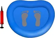 Inflatable Pool Foot Bath Basin, Foot Wash Basin Tub for above Ground Swimming Pools, Swimming Pool Clean Feet Accessories with Air Pump, Foot Soaking Bath Basin for Pool Home Spa Treatment (Blue)
