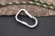 Titanium TC4 Key Chain Carabiner Bottle Opener Outdoor EDC Connector Tool