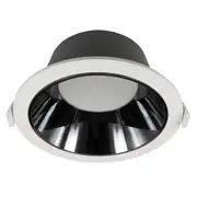 190mm LED Downlight 40w White and Black 4k LGDL40W4K-WH Eurotech