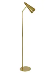 Dawson 1 Light Floor Lamp in Aged Brass