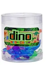 Mini Neon Squish Dino Pack