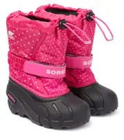 [Sorel Kids] Sorel Kids Flurry polka-dot snow boots UK 12 pink