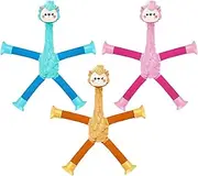 Sensory Fidget Tubes, Telescopic Alpaca with Suction Cup, Colorful Telescopic Suction Cup Alpaca Fidget Toys for Boy Girl for Fine Motor Skills