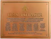 Voyager Dedication Plaque Star Trek Eaglemoss new in box