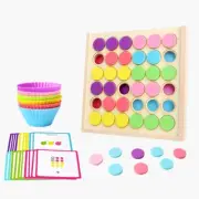 Wooden Color Classification Matching Box Toys Color Cognition Board Game1305