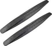 Hitefu 2 Pack Black Anti-Collision Patch Bumper Guard Strip - Universal Rubber Bumper Protector - Front and Rear Bumper Guard for Cars SUV Pickup Truck