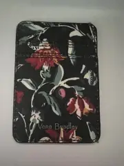 Vera Bradley Womens Adhesive Phone Wallet Stick On Perennials Noir