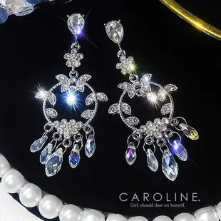 Caroline 韓國熱賣造型時尚Bling Bling 絢麗閃亮動人耳環70199