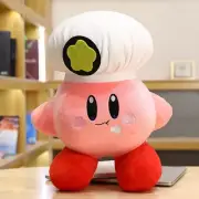 Kirby Plush Toys Pillow Cute Chef Kirby Plush Doll Soft Stuffed Cartoon 30cm