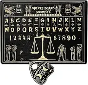 Miniature Spirit Board | Miniature Wooden Divination Board | Metaphysical Divination Tools Home Decoration with Planchette for Birthday & Halloween