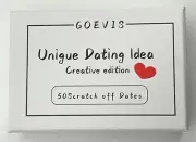 Date Ideas Scratch Off Deck 50 Cards Romantic Valentine Couple Adult Wife Goevis