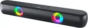 BT320 Wirel BT Speaker Desktop MUL Dia Speaker Light Effect True Wirel Stereo Sound Support TF Card Black One Size