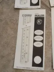 1960's Rare Old Stock 23 C-Thru Rulers With Original Backings