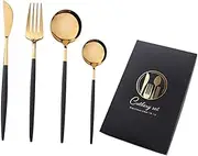 LABRIMP 1 Set Exquisite Stainless Steel Tableware Barbecue Restaurant Cutlery Set Stainless Steel Spoon Household Spoon Kitchen Supply