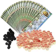 Entertaining Bingo Chess Game Set Pack Russian Lotto for Interactive Parties