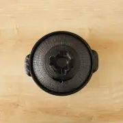 Earthenware Pot for One Person, Direct Flame Only, Black Jukosou De From Japan