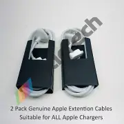 Apple Genuine Magsafe Extension Cable For All Apple Charger's x 2 Pack Brand New