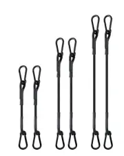 190 Lbs Real Heavy Duty Carabiner Bungee Cord with Upgraded Carabiner Hooks 1...