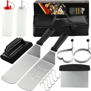 14Pcs Griddle Accessories Kit Flat Top Griddle Tools Professional Heavy Duty Gri
